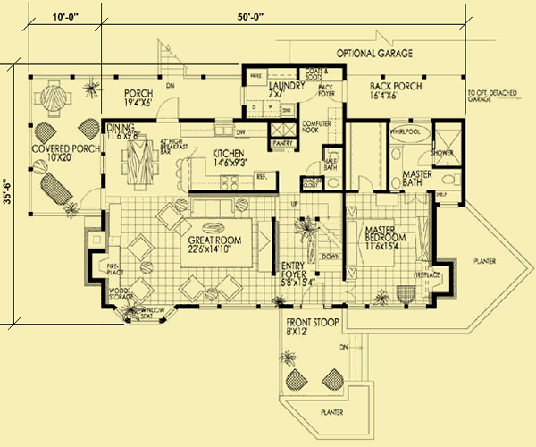 Main Level Floor Plans For Wrap Around Rear Porch