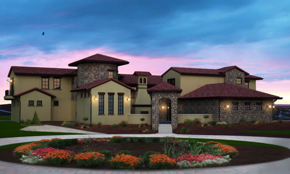 Plans For A Large Tuscan Style Villa, Tuscany Style House Plans