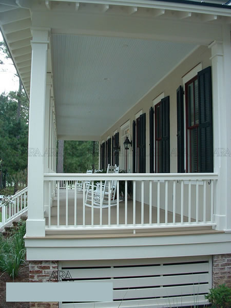 Low Country Style House Plans With Front and Rear Porches