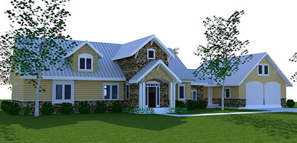 Farmhouse Plans Simple Craftsman Home With 3 4 Bedrooms