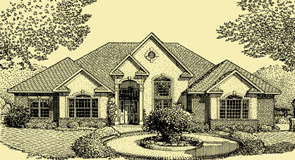 Southern Style Home Plans For A 1 Story 3 Bedroom House