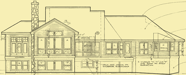 Rear Elevation For Aspen Resort