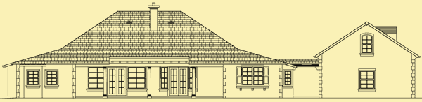 Rear Elevation For Classic French Country Style