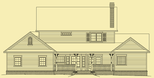 Rear Elevation For Country Charmer