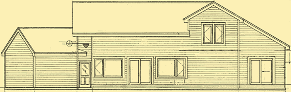 Rear Elevation For Country Retreat