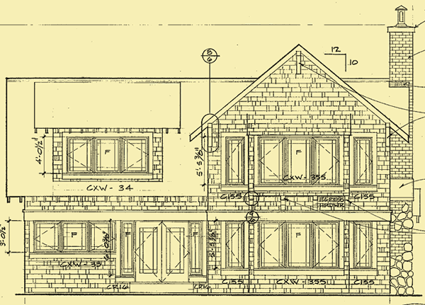 Rear Elevation For Crystal's Craftsman