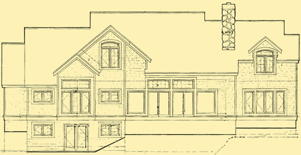 Rear Elevation For Edgewater