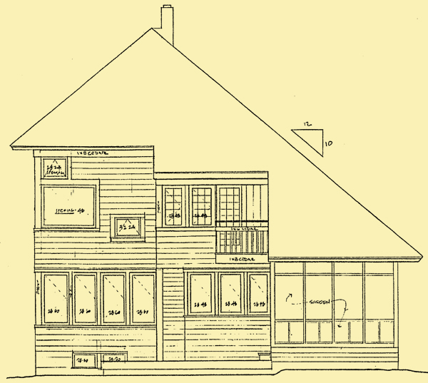 Rear Elevation For Family Tradition