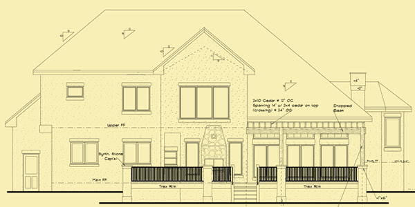 Rear Elevation For French Alps