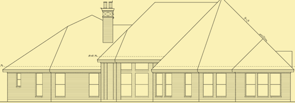 Rear Elevation For French Country Elegance