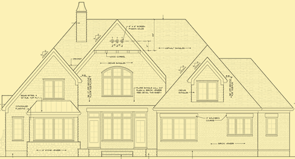 Rear Elevation For Gables Galore