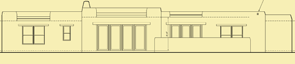 Rear Elevation For Garden House