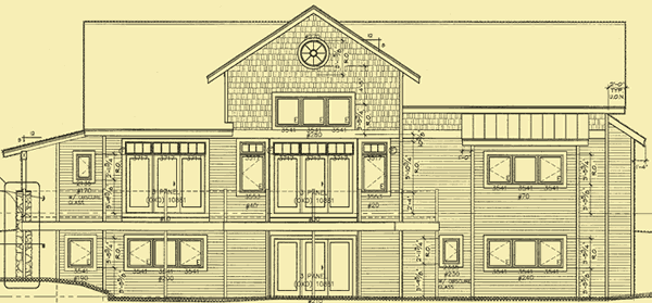 Rear Elevation For Hopkins Forest