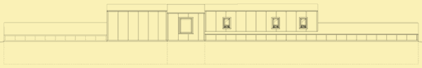 Rear Elevation For ICF Earth Sheltered Home