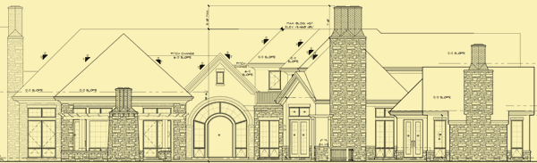 Rear Elevation For Magnificent Master Suite