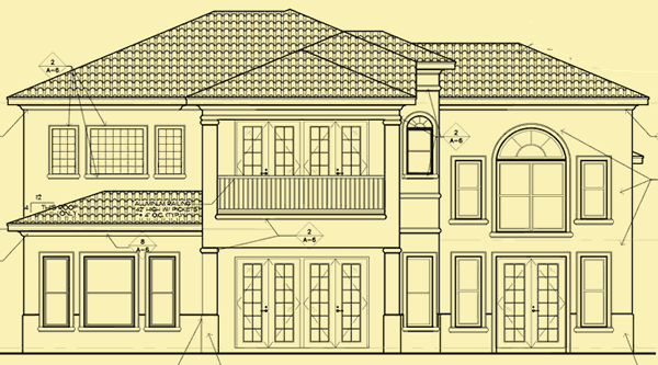 Rear Elevation For Mediterranean Delight