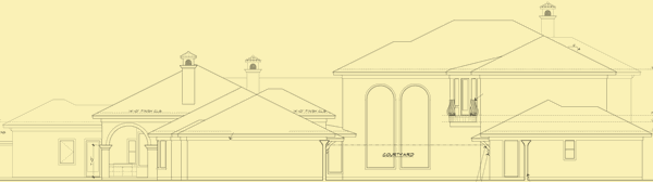 Rear Elevation For Mediterranean Style Chateau