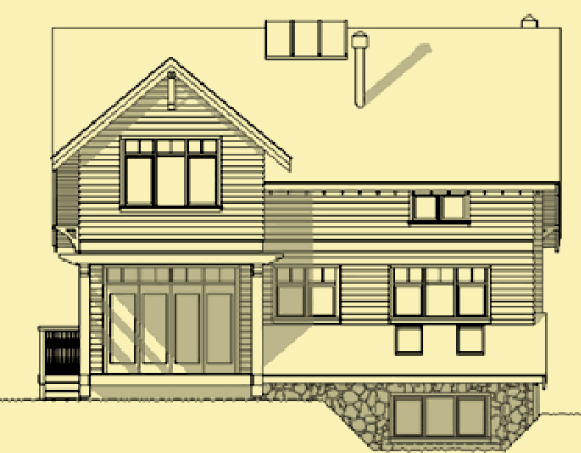 Rear Elevation For Moberley