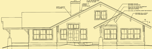 Rear Elevation For Mountain Gable