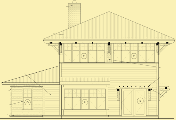 Rear Elevation For Orchard House