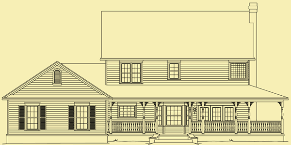 Rear Elevation For Outdoor Living