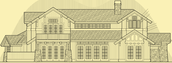 Rear Elevation For Pine Meadow