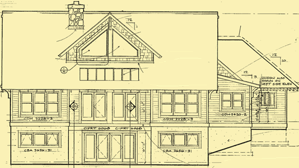 Rear Elevation For Red Mountain Lodge