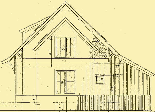 Rear Elevation For Rustic Charm