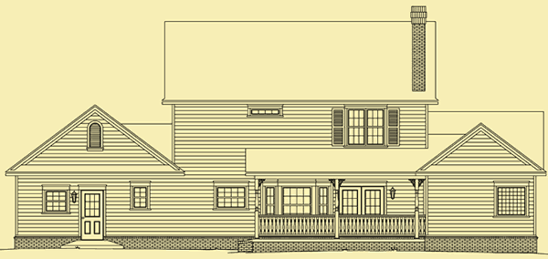 Rear Elevation For Southern Charm