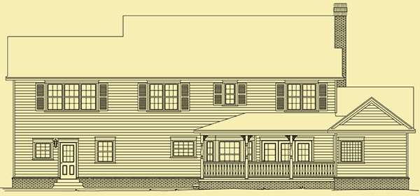 Rear Elevation For Southern Exposure