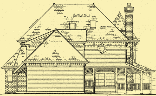 Rear Elevation For Spellman Victorian