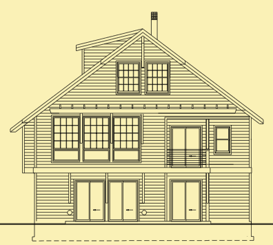 Rear Elevation For Sun Gable