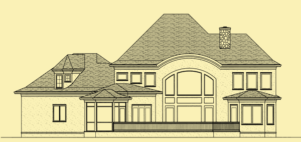Rear Elevation For Terrace Views
