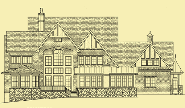 Rear Elevation For Traditional Splendor