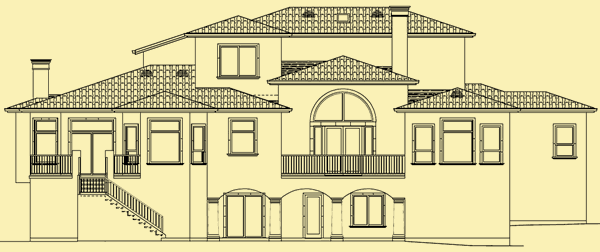 Rear Elevation For Tuscan Beauty