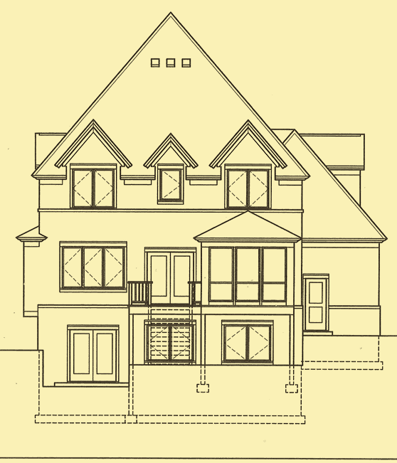 Rear Elevation For Urban Eclectic