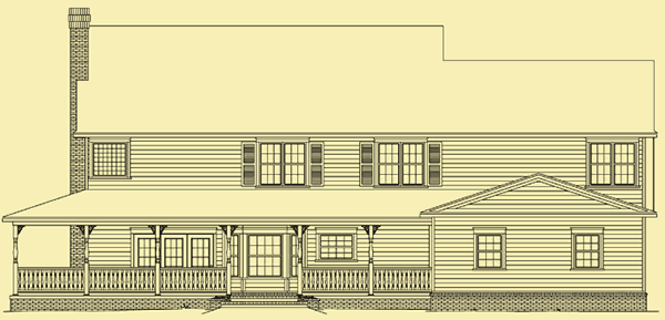 Wrap Around Porch House Plans For a 4 Bedroom Country Home