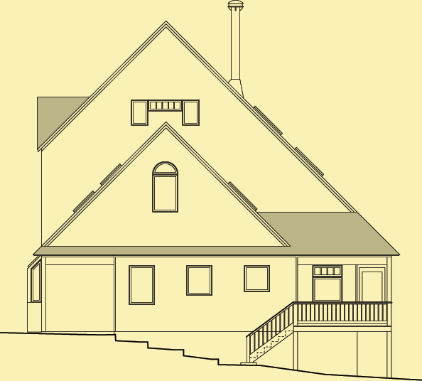 Side 1 Elevation For A Tall Place at the Edge