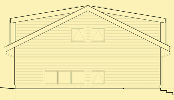 Side 1 Elevation For Apartment Garage