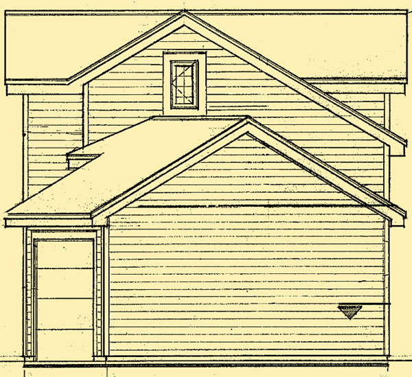 Side 1 Elevation For Country Retreat