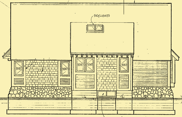 Side 1 Elevation For Cozy Cottage