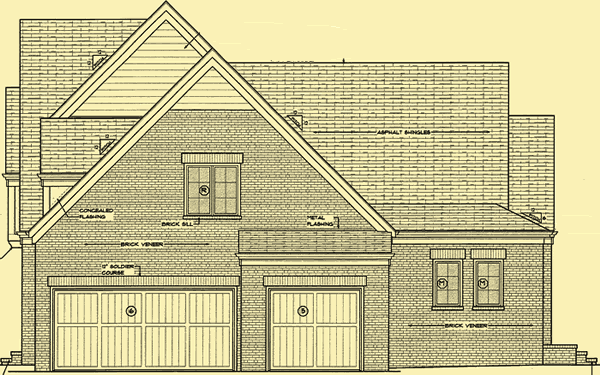 Side 1 Elevation For English Country