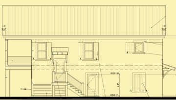 Side 1 Elevation For Garage With Apartment & Guest Suite