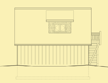 Side 1 Elevation For Garret Garage