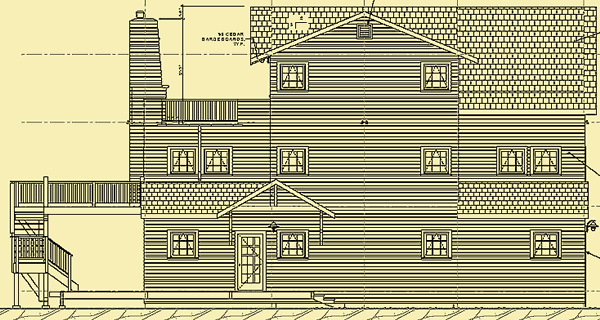 Side 1 Elevation For Lake Cabin