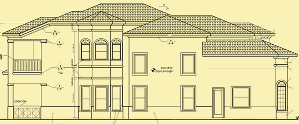 Side 1 Elevation For Mediterranean Delight