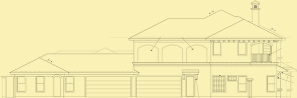 Side 1 Elevation For Mediterranean Style Chateau