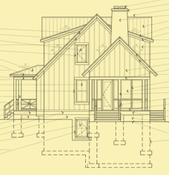 Side 1 Elevation For Okoboji Cabin