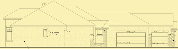 Side 1 Elevation For One Story With a View