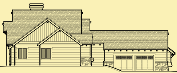 Side 1 Elevation For One Story With Separate Master